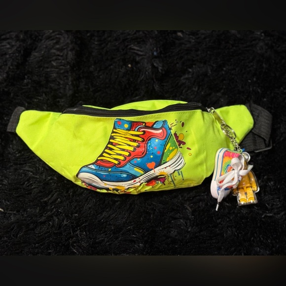 Multicolored sneaker shoe themed fanny pack - Picture 1 of 4
